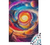 Cosmic Starry Sky 1000 Pieces Jigsaw Puzzles For Adults Educational Games Stress Relieving Entertainment Exercise The Memory of The Brain for Adults And Kids, Age 12 Years Up 500pcs (52x38cm)