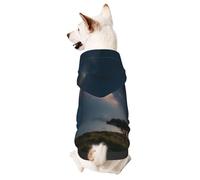 Cosmic Starry Sky Adorable Pet Hoodie - Soft Polyester Dog Hoodie For Small Dogs, Cute Hooded Pet Clothing