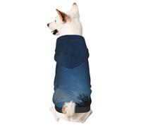 Cosmic Starry Sky Adorable Pet Hoodie - Soft Polyester Dog Hoodie For Small Dogs, Cute Hooded Pet Clothing