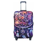 Cosmic Starry Sky Dream Catcher Elastic Luggage Cover Suitcase Protector, Anti-Scratch Stretchy Washable Dustproof Travel Suitcase Cover Fits 18"-21" Luggage
