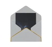 Cosmic Starry Sky Elegant Greeting Card â€“ Premium Pearl Paper Foldable Card With Gold Trim, Blank Inside For Personal Message â€“ Perfect For Christmas, Birthday, Wedding & Valentineâ€™s Day