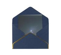 Cosmic Starry Sky Elegant Greeting Card â€“ Premium Pearl Paper Foldable Card With Gold Trim, Blank Inside For Personal Message â€“ Perfect For Christmas, Birthday, Wedding & Valentineâ€™s Day