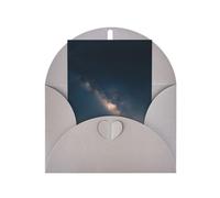 Cosmic Starry Sky Elegant Greeting Card On Premium Pearl Paper - Perfect For Christmas, Birthday, Wedding & Valentine’s Day - Blank Inside For Personal Message