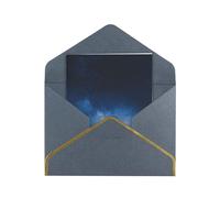 Cosmic Starry Sky Elegant Greeting Card - Premium Pearlescent Paper Folding Card With Gold Trim, Ideal For Holiday Greetings, Birthdays, Weddings, And Valentine'S Day