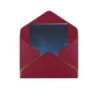 Cosmic Starry Sky Elegant Greeting Card - Premium Pearlescent Paper Folding Card With Gold Trim, Ideal For Holiday Greetings, Birthdays, Weddings, And Valentine'S Day