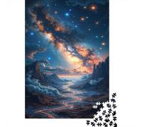 Cosmic Starry Sky Jigsaw Puzzles Puzzle for Adults Kids. 1000 Piece Star River Canyon Great Gifts Challenge Toy Educational Games Home Decoration for Adults& Kids Age 14 Years Up 1000pcs (75x50cm)
