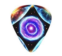 Cosmic Stars Fashion Colour Guitar Picks 12 Packï¼Œ For Acoustic Guitar Electric Guitar Ukulele