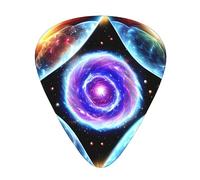 Cosmic Stars Multi-Thickness Guitar Pick Set 12 Pieces Clear Tone Comfortable Feel Strong Wear Resistance And Toughness Comes With Transparent Box