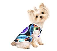 Cosmic Stars Pet Breathable Sleeveless T-shirt S for Small Dogs and Cats, Soft, Comfortable, Stylish