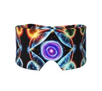 Cosmic Stars Unisex Side Sleeping Headband, Sleeping Eye Mask and Ear Muffs, (26.8 * 4.3 inches), Indoor and Outdoor Travel Yoga Adjustable Comfort Eye and Ear Muffs,