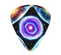 Cosmic Starsguitar Plectrum 12 Piece Set, 3 Thicknesses With Case For Bass Guitar, &Electric Guitar And More.