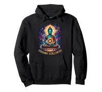 Cosmic Stillness Buddha Meditation Spiritual Art Design Pullover Hoodie