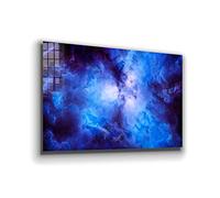 Cosmic Storm Abstract Tempered Glass Wall Art Frameless Modern Contemporary Large Decor Floating Glass Printing For Your Home Living Room Bedroom Or Office Walls Ready to Hang 27x43 inches
