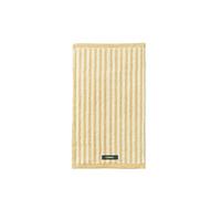COSMIC STRIPES. Small Bath Towel 30 x 50 CM of Soft and Absorbent Cotton. Face Towel with Striped Design in Honey Yellow Color