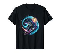 Cosmic Surfer Riding the Starlight Waves T-Shirt