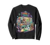 Cosmic Tacos Extraterrestrial Cryptid Food Truck Sweatshirt
