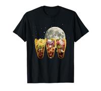 Cosmic Tacos Under Full Moon Night Taco Tuesday T-Shirt