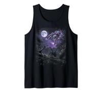 Cosmic Tarantula Howling At Moon Jungle Night Funny Tank Top