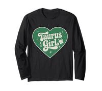 Cosmic Taurus Girl Heart Zodiac Astrology Girls Long Sleeve T-Shirt
