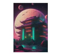 Cosmic Temple Artistic Jigsaw Puzzle for Adults, 300 PCS