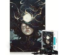 Cosmic Third Eye, Mystical Woman 1000 Piece Jigsaw Puzzles for Adults Brain Think, Tight Edge, Real Challenge, Birthday Present (38x52cm)