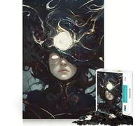 Cosmic Third Eye, Mystical Woman Jigsaw Puzzles 1000 Pieces for Adults Brain Exercise, Decompress, Family Game, Home Art (50x75cm)