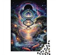 Cosmic Time Portal 1000 Pc Thickened Paper Puzzle Grown-Ups Relaxation Hobby Easy Store Engaging Brain Teaser 52x38cm/1000pcs