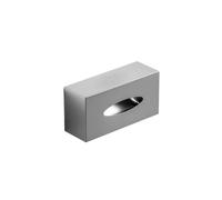 Cosmic Tissue Box Cover, Steel, Free-standing, Collection Architect S+ in White Cosmic White
