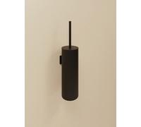 Cosmic Toilet Brush, Black Matt, Wall-Mounted. Collection Kubic