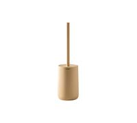 COSMIC Saona Elegant Design Bathroom Loo Brush Made of Resin. Floor Toilet Brush Holder in Sand Color