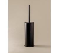 COSMIC Geyser Circular and Elegant Design Toilet Brush Made of Stainless Steel. Floor Toilet Brush Holder in Matte Black Color