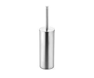 COSMIC Toilet brush holder Light grey Matte Floorstanding Measures 9.5 x 9.5 x 39 cm