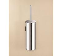 Cosmic Toilet Brush, Wall-Mounted, Glossy Stainless Steel, Logic Collection