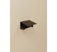 Cosmic Toilet Roll Holder, Black Matt, Wall-Mounted, 13 Cm. Collection Kubic