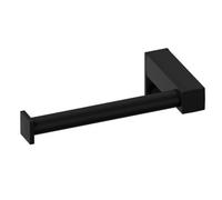 Cosmic Toilet Roll Holder, Black Matt, Wall-Mounted, 8 Cm. Collection Metric