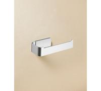 COSMIC Nea Toilet Paper Holder Without Cover for Square Design Bathroom. Installation with Screws or Adhesive. Matte Stainless Colored Metal Toilet Paper Holder.
