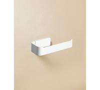 Cosmic Toilet Roll Holder, Self-Adhesive Or Screw-In, Stainless Steel, Hidden Fixings, Anti-Corrosion, Matt White, Nea Collection