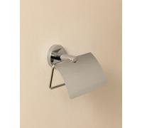 Cosmic Toilet Roll Holder With Cover, Chrome, Hidden Fixings, Anti-Corrosion, Start Collection