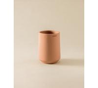 COSMIC SAONA Toothbrush Holder for Countertop with Elegant Design Made of Resin. Toothbrush Cup. Round Container for Sink in Blossom Color