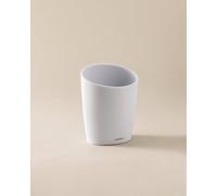 Cosmic Toothbrush Holder, Matt White, Unique Design, Soft-Finish Coating, Saku Collection