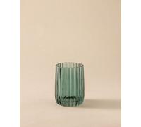 Cosmic Toothbrush Holder Tumbler, Glass, 8cm, Bluish Green, Lido Collection in Teal Cosmic Teal