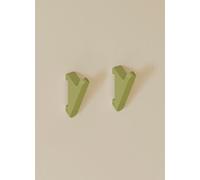 Cosmic Towel Hook, Coat Hook, 2 Pieces, Green, Wall Guide Needed, Compatible With All Accessories Of The Modular Alife Collection
