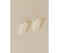Cosmic Towel Hook, Coat Hook, 2 Pieces, White, Compatible With Wall Guide And All Accessories Of The Modular Alife Collection
