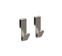 Cosmic Towel Hook, Robe Hook, Coat Hook, 2 Pieces, Chrome 5.5 Cm, No-Drill Over-Screen Mounting, Architect S+ Collection