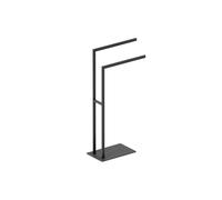 Cosmic Towel Stand, Two Towel Rails, Freestanding, Matt Black, Essentials Collection