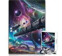 Cosmic Train Adventure 1000 Piece Puzzle For Adults Play And Learn Smart Activity Unique Heartfelt Celebration Gift Size 38x26cm
