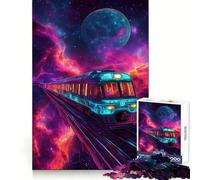 Cosmic Train Journey Jigsaw Puzzles 1000 Pieces for Adults Mental Boost, Premium Print, Fun Challenge, (50x75cm)