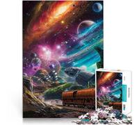 Cosmic Train Odyssey1000 Piece teenager Puzzles Brain intelligence challenge addictive toys Educational Game for Birthday, Chrismas 38x26cm
