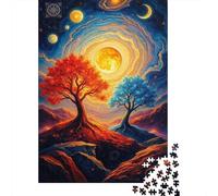 Cosmic Tree Landscape-1 Jigsaw Puzzles Puzzle for Adults Kids. 1000 Piece Great Gifts Challenge Toy Educational Game Home Decoration for Adults& Kids Age 14 Years Up 38x26cm/1000pcs