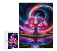 Cosmic Tree of Infinity: New Year Puzzle Gift, 500 PCS Displayable Picture Puzzle - for Detail-Focused Puzzlers